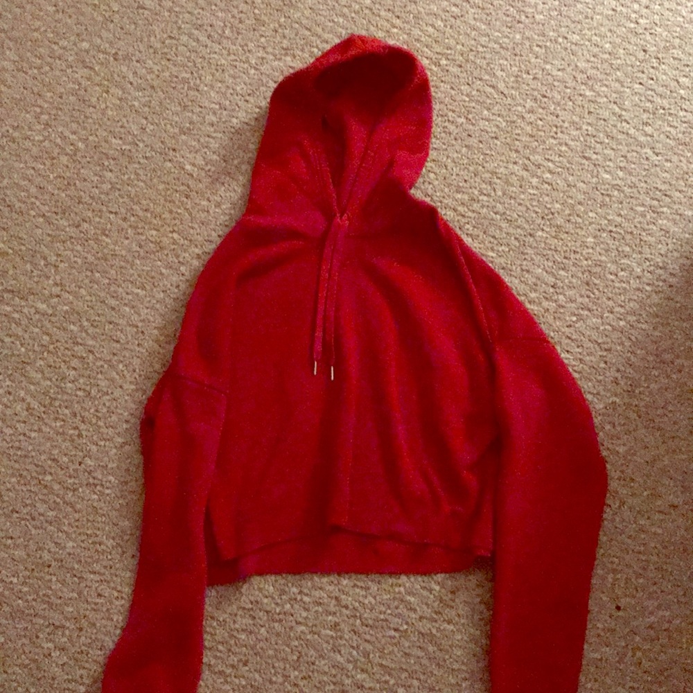 red rue 21 cropped hoodie. good as new!